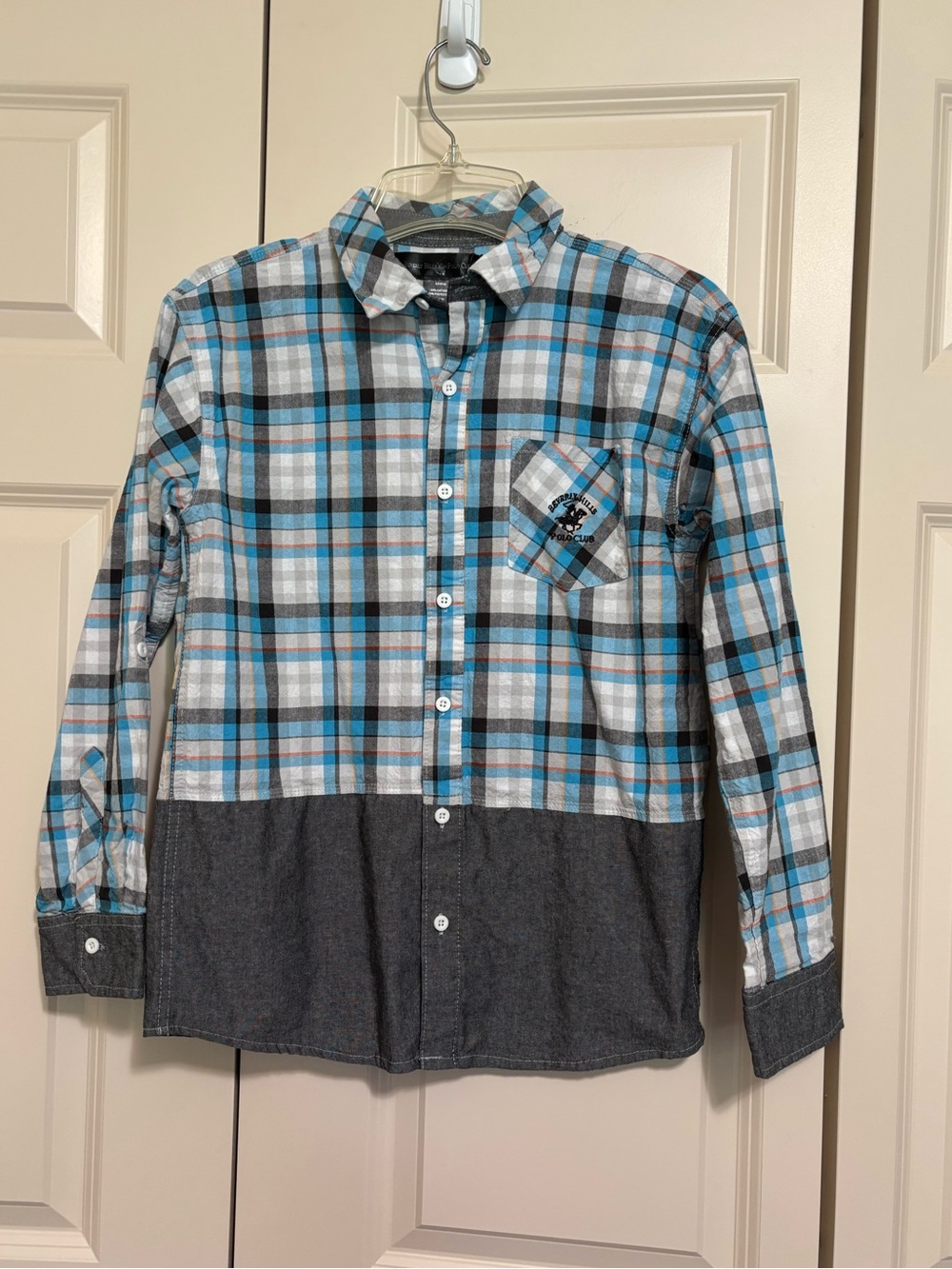 Beverly Hills Polo Club button down sz Boy L